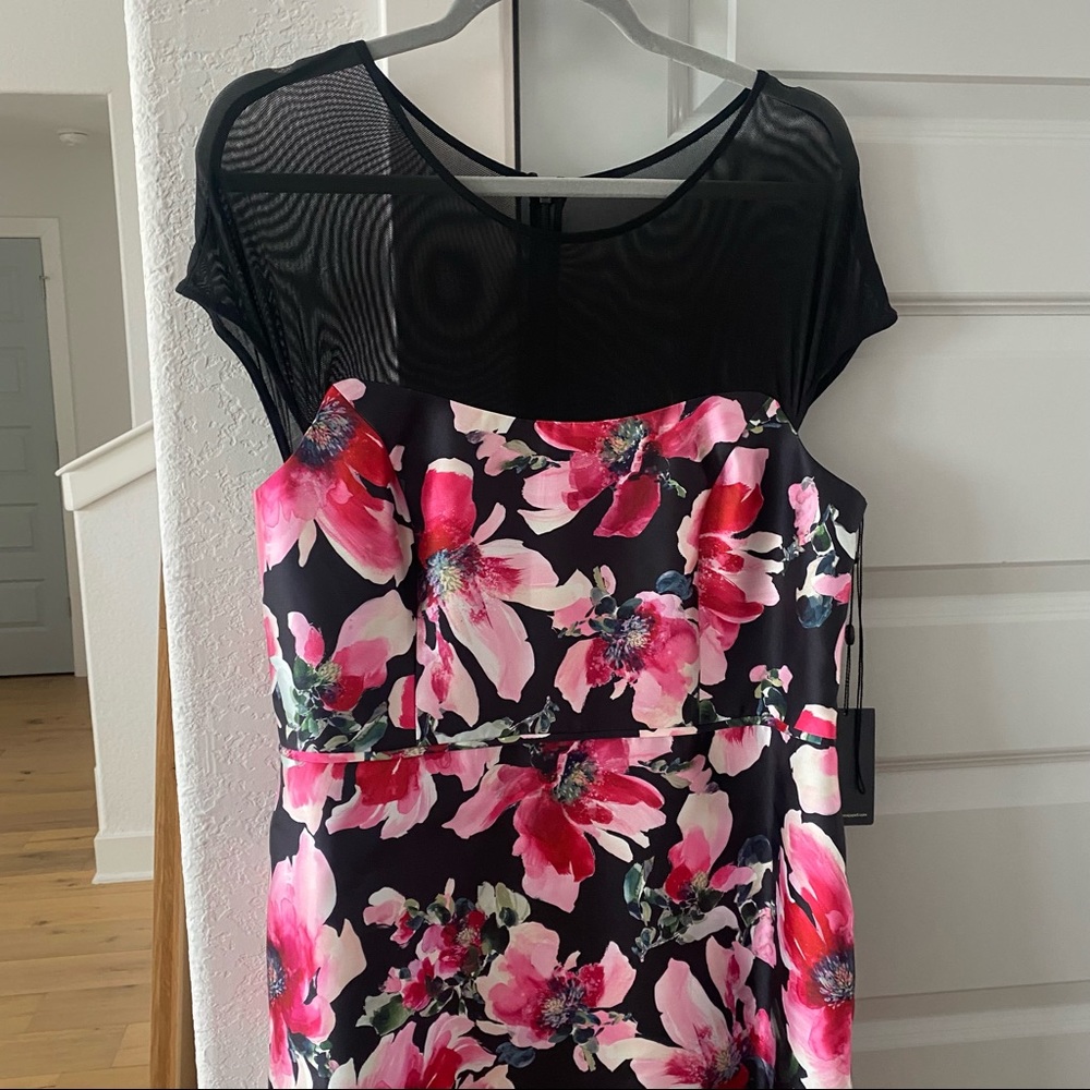 NWT Adrianna Papell Floral Maxi Gown - Picture 3 of 5